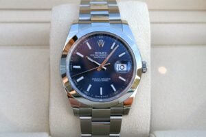 ROLEX 126300 DATEJUST 41MM BLUE STICK DIAL