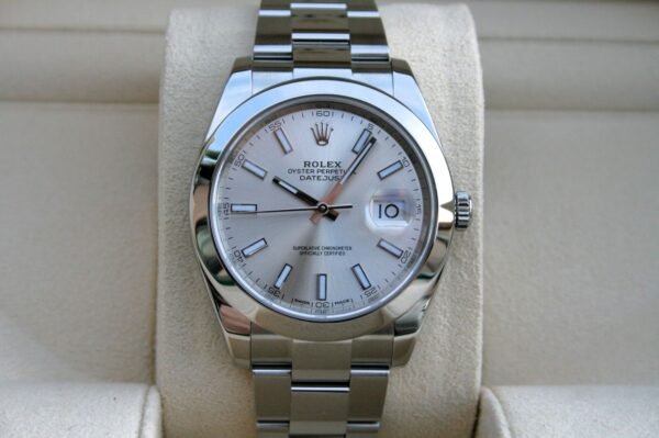 ROLEX 126300 DATEJUST 41MM SILVER STICK DIAL