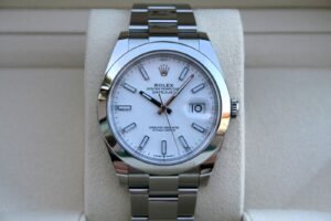 ROLEX 126300 DATEJUST 41MM WHITE STICK DIAL
