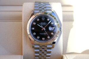 ROLEX 126334 DATEJUST 41MM WACH BLACK DIAMOND DIAL