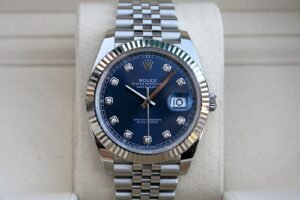 ROLEX 126334 DATEJUST 41MM WACH BLUE DIAMOND DIAL