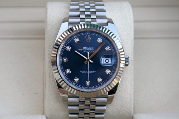ROLEX 126334 DATEJUST 41MM WACH BLUE DIAMOND DIAL