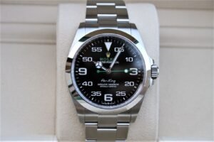 ROLEX 126900 AIRKING 40MM WATCH GREEN NIB