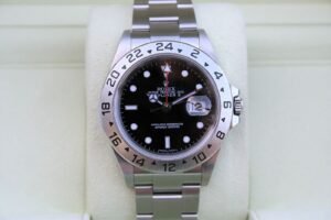 ROLEX 16570 EXPLORER II 40MM WATCH BLACK DIAL
