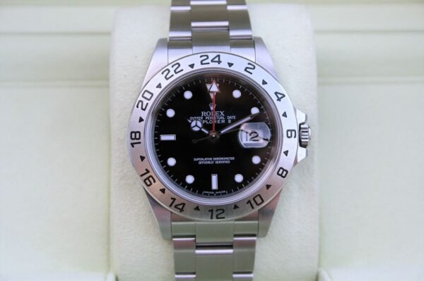 ROLEX 16570 EXPLORER II 40MM WATCH BLACK DIAL