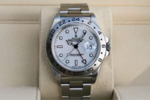ROLEX 16570 EXPLORER II WATCH WHITE POLAR DIAL