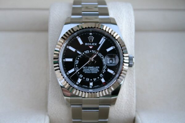 ROLEX 326934 SKYDWELLER WATCH BLACK DIAL