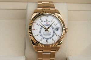 ROLEX 326938 SKY-DWELLER WATCH 18K WHITE INDEX