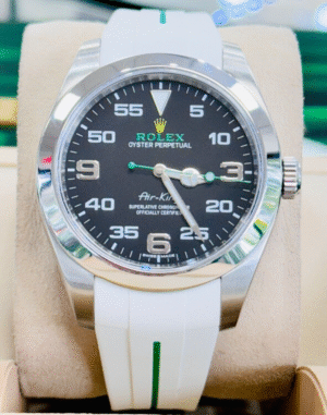 Rolex Air King 116900 Rubber B Band & Oyster Steel 40mm Watch Box & Papers