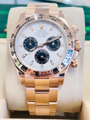 Rolex Cosmograph Daytona 116505 18K Rose Gold Oyster Band Custom Meteorite Watch