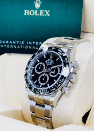 Rolex Cosmograph Daytona 126500 LN Oyster Bracelet Black Ceramic Bezel UNWORN