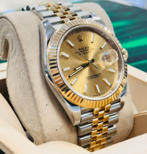 Rolex Datejust 126333 Champange Dial 18K Gold and Steel Jubilee Band Watch PAPER