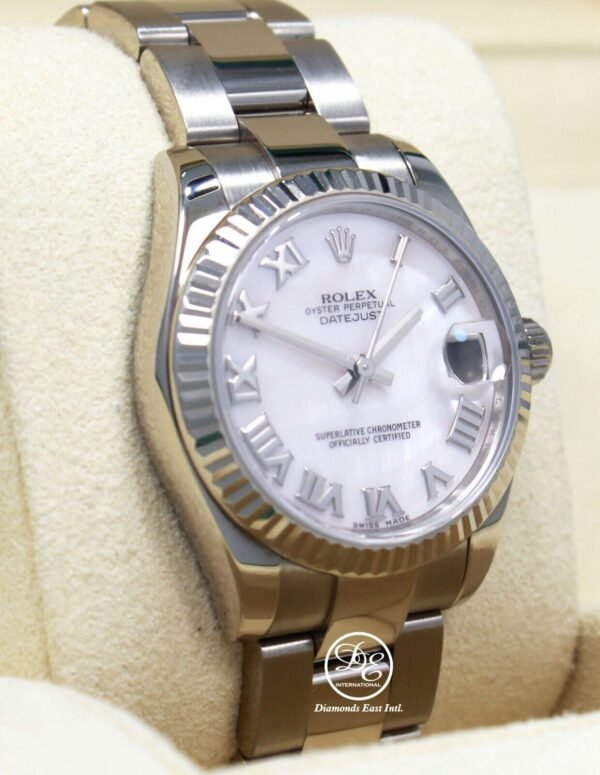 Rolex Datejust 31mm 18K White Gold 178279 Oyster Factory MOP Roman Dial *MINT*