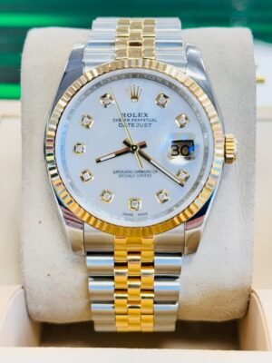 Rolex Datejust 36mm 116233 Jubilee Steel 18k Yellow Gold Custom MOP Diamond Dial
