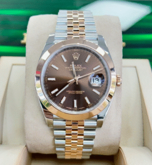 Rolex Datejust 41 126301 Chocolate Dial Jubilee SS/18K Rose Gold Watch Box/Paper