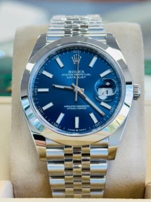 Rolex Datejust 41mm 126300 Jubilee Steel Bracelet Smooth Bezel Watch UNWORN