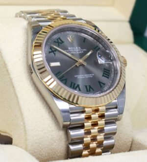 Rolex Datejust 41mm 126333 Jubilee 18K Yellow Gold /SS Roman Dial Watch *UNWORN