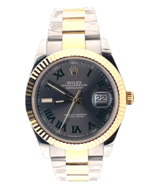 Rolex Datejust 41mm 126333 Oyster 18K Yellow Gold /SS Roman Dial Watch *UNWORN