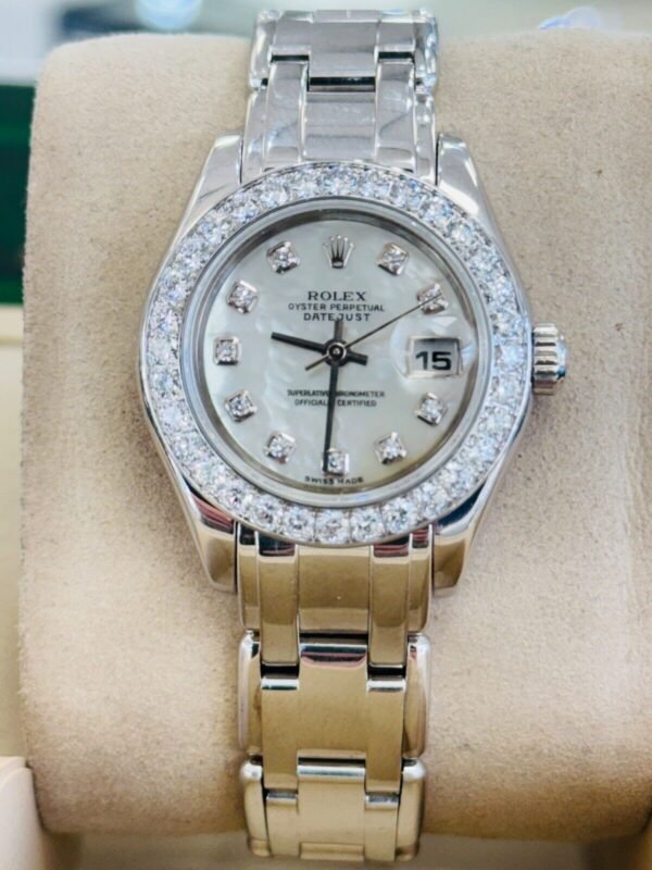 Rolex Datejust Masterpiece Pearlmaster 80299 Factory MOP Diamond Dial Bezel B/P