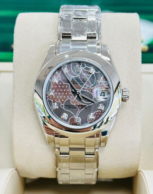 Rolex Datejust Pearlmaster White Gold 81209 Factory Goldust Dream MOP Diamonds