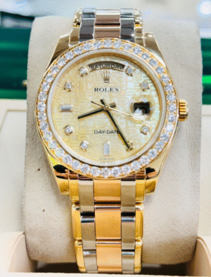 Rolex Day-Date Masterpiece Tridor 18948 39mm 18k Gold FACTORY MOP Diamond Dial
