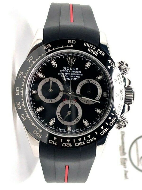 Rolex Daytona 116500ln Oyster Black Ceramic Bezel RUBBER B & OYSTER Band B/PPR