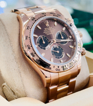 Rolex Daytona 116505 40 18k Rose Gold Chocolate Black SubDials Watch BOX/PAPERS