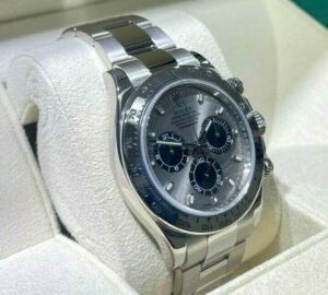 Rolex Daytona 116509 18K White Gold Chronograph Gray Dial BOX/PAPERS MINT Watch