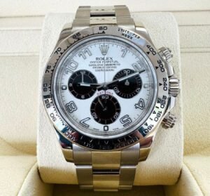 Rolex Daytona 116509 Cosmograph 18K White Gold Factory PANDA Box/Papers MINT