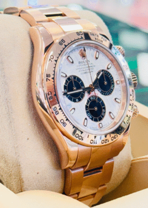 Rolex Daytona Cosmograph 116505 18k Rose Gold Oyster Band CUSTOM METEORITE DIAL
