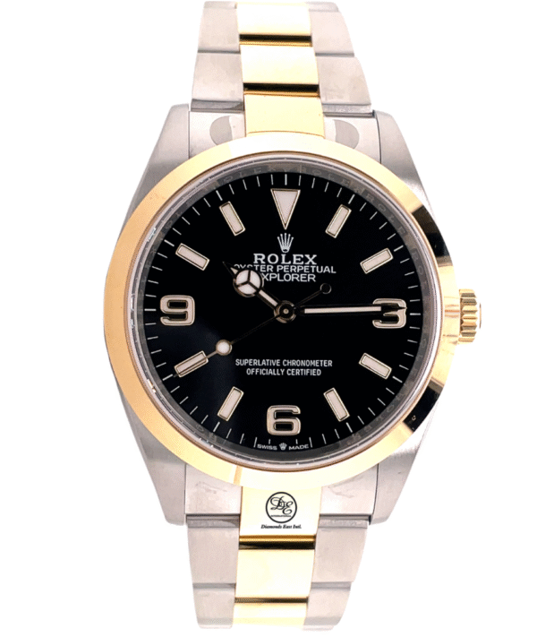 Rolex Explorer I Two Tone 124273 36mm 18k yellow gold / SS Watch 2022 UNWORN