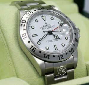 Rolex Explorer II 16570 GMT Oyster Date White Dial Box Papers Mint Condition