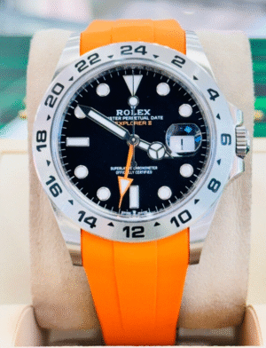 Rolex Explorer II 226570 Black Dial Oyster Steel 42 mm Box and Papers + Rubber B