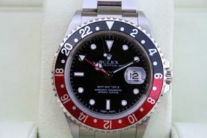 ROLEX GMT II RED AND BLACK “COKE” BEZEL Y SERIAL MODEL 16710 LUG HOLE