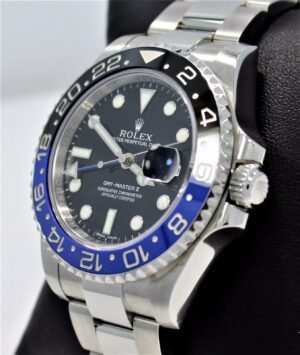 Rolex GMT-MASTER II 116710 BLNR BATMAN Black/Blue Ceramic Bezel Watch *MINT*