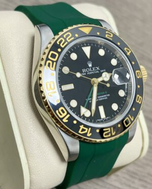 Rolex GMT-MASTER II 116713 Ceramic Rubber B Band + Oyster 18K Yellow Gold SS