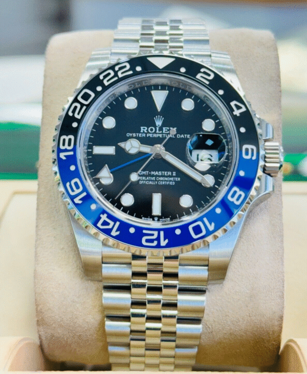Rolex GMT-MASTER II 126710BLNR Batgirl 40mm SS Black /Blue Ceramic Bezel *UNWORN