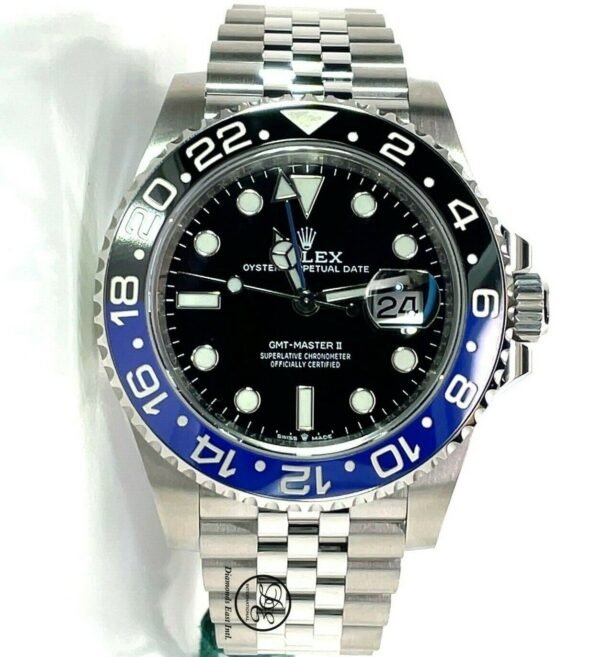 Rolex GMT-MASTER II 126710BLNR BATMAN 40mm SS Black /Blue Ceramic Bezel UNWORN