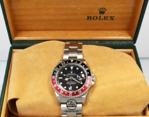 Rolex GMT-Master II 16710 Coke Black / Red Bezel 40MM Oyster Watch NO HOLES