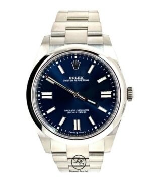 Rolex Oyster Perpetual 124300 41mm Blue Dial Stainless Steel Watch UNWORN