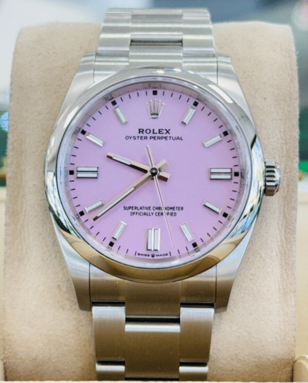 Rolex Oyster Perpetual 36mm 126000 Factory Pink Dial Oyster Band Watch UNWORN