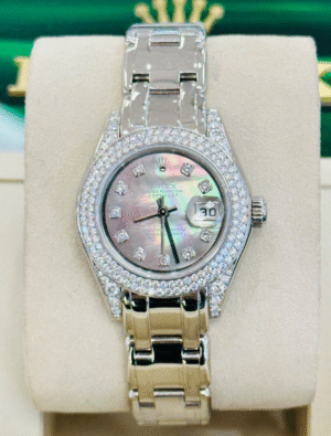 Rolex Pearlmaster Masterpiece Datejust 80359 Factory Diamonds Tahitian MOP Dial