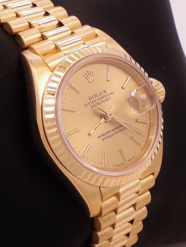 Rolex President 69178 18K Yellow Gold Sticks Dial Ladies Watch *MINT CONDITION*