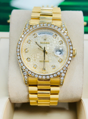 Rolex President Day-Date 36mm 18388 Crown Collection Factory Diamonds Watch