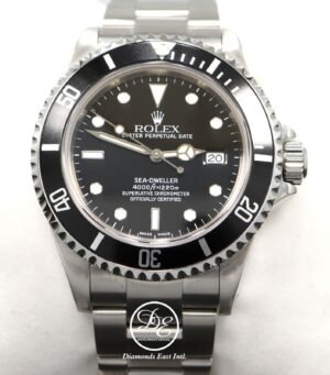 Rolex Sea-Dweller 16600 Oyster Stainless Steel Black Dial Men's Watch Mint