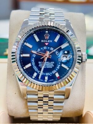 Rolex Sky-Dweller 326934 Blue Dial jubilee Bracelet Watch BOX/PAPERS