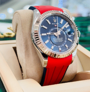 Rolex Sky-Dweller 326934 Oyster Steel Bracelet with Silver Bezel + Rubber