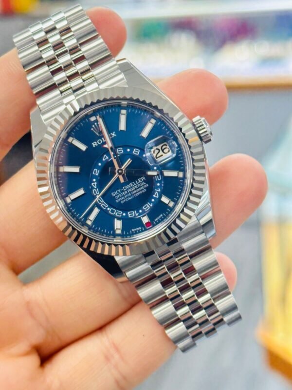 Rolex Sky-Dweller 326934 Steel Blue Dial Jubilee Perpetual Watch B/PAPERS UNWORN
