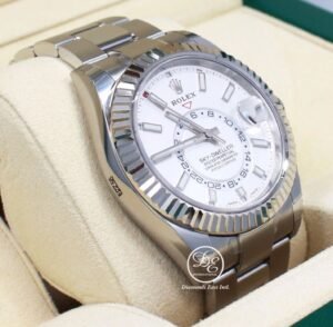 Rolex Sky-Dweller 326934 Steel White Dial Oyster Perpetual Watch BOX/PAPER *NEW*