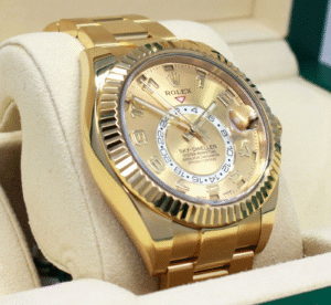 Rolex Sky-Dweller 326938 18K Yellow Gold Oyster Men's Watch MINT